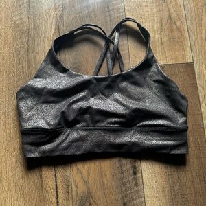 Lululemon Flow Y bra Nulu medium shiny brown P24